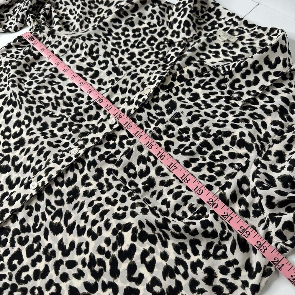 Talbots Plus Leopard Print Button Front Blouse Sz… - image 11